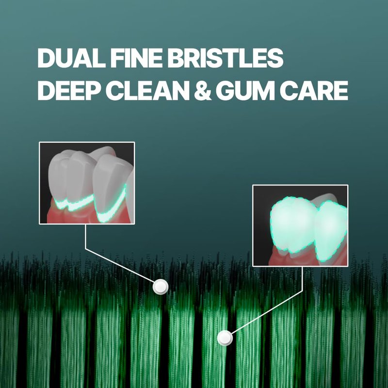 WANGTA Basic – Extra Large Toothbrush – 1.6 inch (4 cm) Wide Head | 4,000 Bristles for Deep Cleaning & Gum Care | Made in Korea Premium Oral Care (10 Pack)