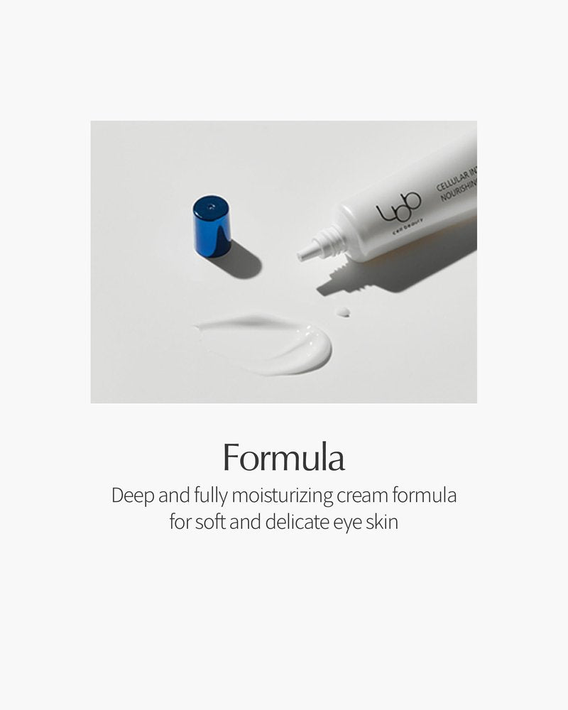 LBB Cellular Intensive Nourishing Eye Cream - Vegan Eye Lifting Treatment - Improves Wrinkles, Anti Aging, Nourishing - Tangerine Cellular Water, Shea Butter, Vitamin E, 0.5 oz.