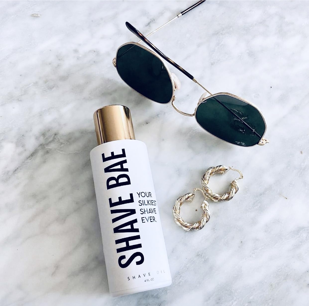 Shave Bae All-Natural Shave Oil – No Razor Burn or Bumps - Silky Smooth Shave - Ditch your toxic shaving cream, Nontoxic Shaving Oil Perfect for Bikini Body Beard | Made in USA