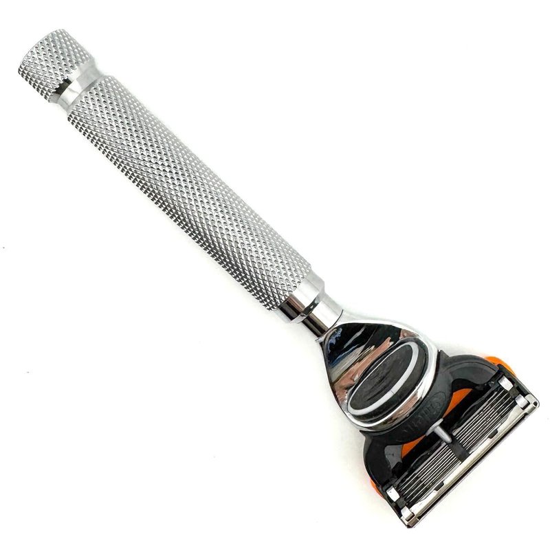 Parker 5-Blade Razor Handle – Compatible with GIllette Fusion Cartridges, Weighted Metal Handle for Smooth, Tug-Free Shaving | Premium Men’s Razor, Gift-Ready, Includes 1 Gillette Fusion Cartridge