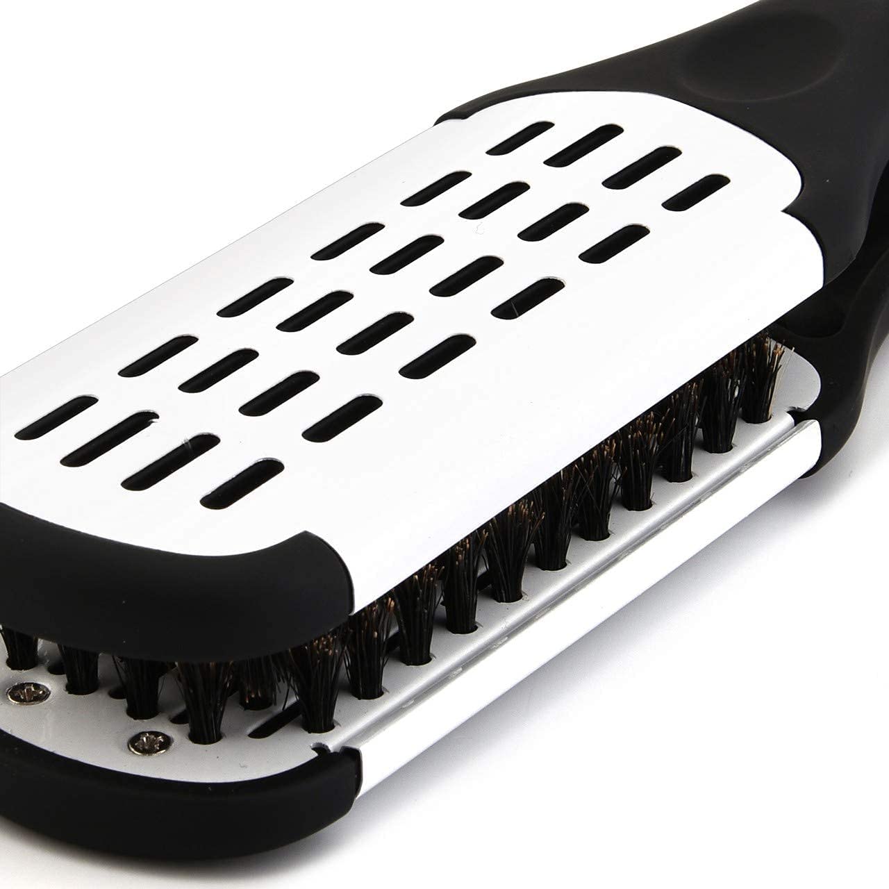Aethland Double-Sided Boar Bristle Brush and Hair Straightening Comb for Smoothing and Styling