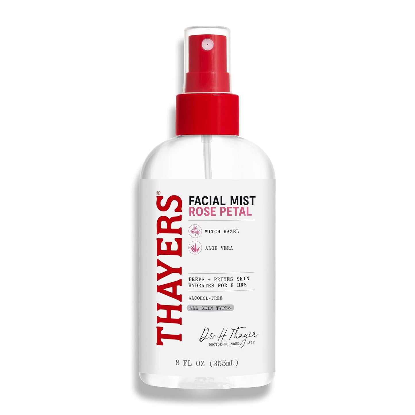 Thayers Witch Hazel Facial Mist Toner - Alcohol-Free, Soothing Aloe Vera & Rose Petal | 8 oz, All Skin Types