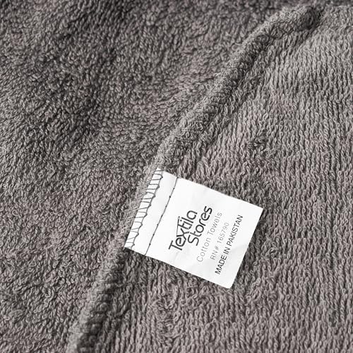 Textila 100% Cotton Hair Wrap Towels for Women, (Pack of 3 - Raspberry, Pink & Grey) Head Towel Cap, Cotton Hair Turban Towel Wrap for Long Curly Anti Frizz Hair, Soft and Absorbent Cotton Hair Towels