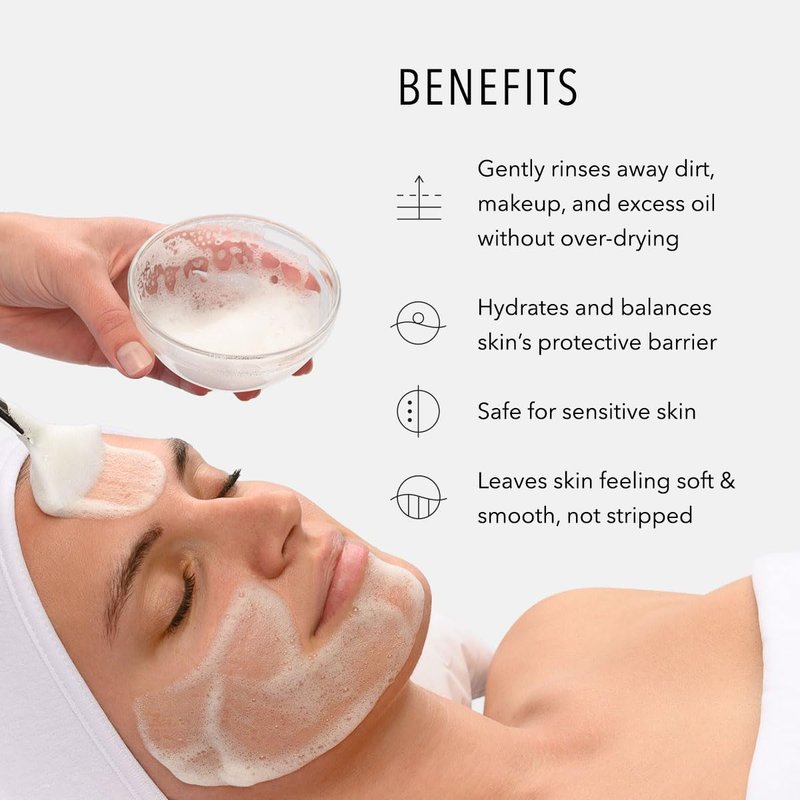 HydroPeptide Cleansing Gel - Toning Face Wash for Makeup Removal & Oil Control | 6.76 Ounce