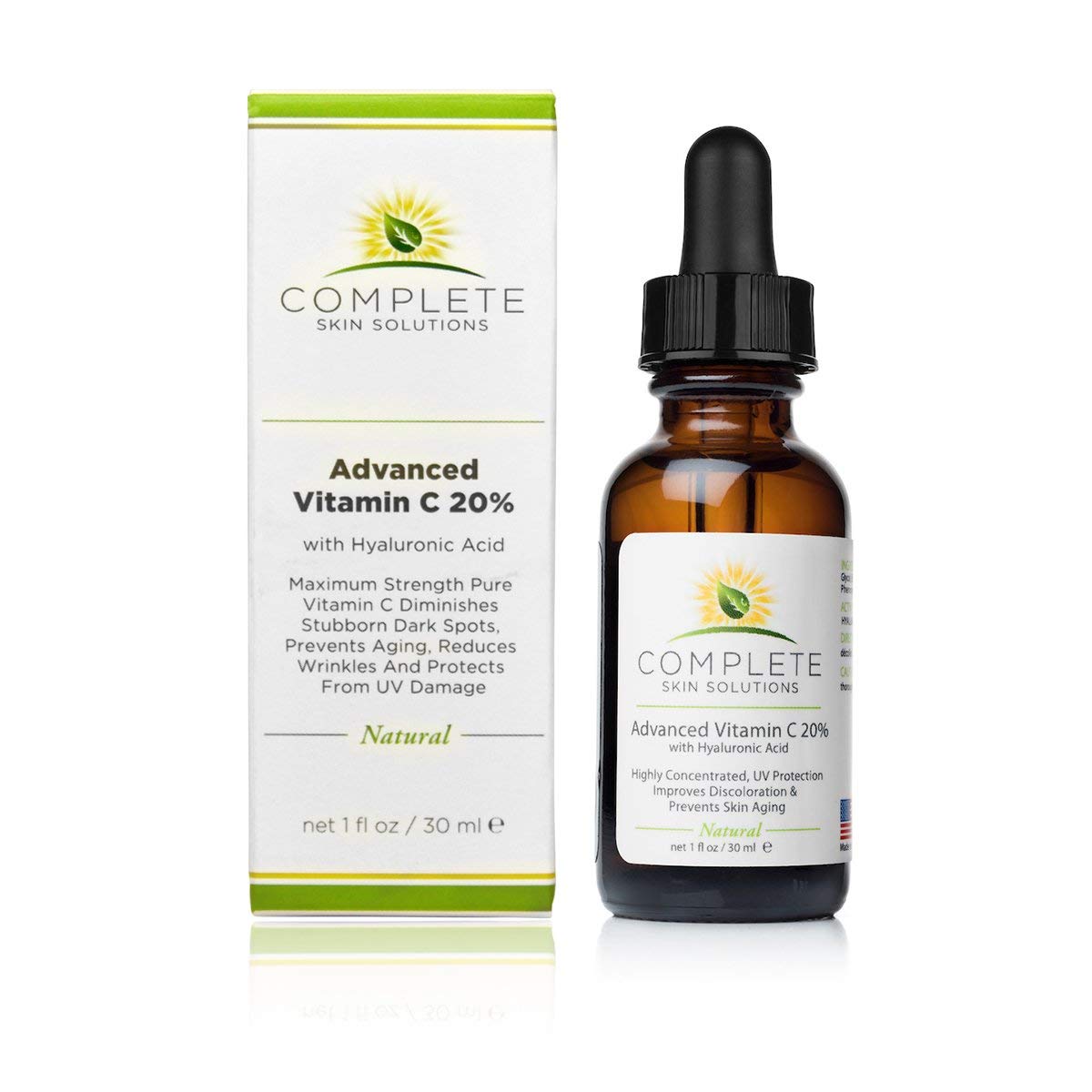 Vitamin C Serum 20% - Advanced Formula with Ferulic & Hyaluronic Acid | 1 oz