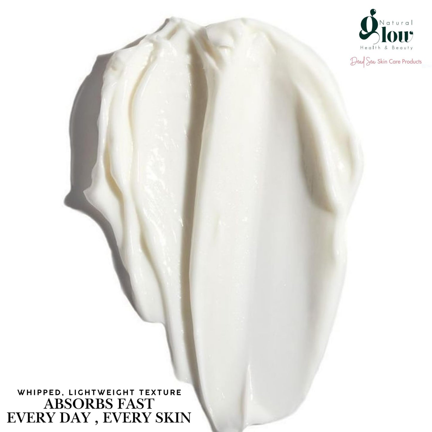 Natural Glow | Body Butter | Dead Sea Whipped Body Butter 200 ml | Deep Hydration, Nourishing Moisturizer for Dry Skin