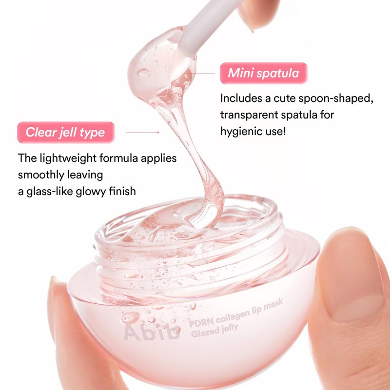 Abib PDRN Vegan Collagen Lip Mask Glazed Jelly 0.38 fl oz | Korean Lip Butter Balm Overnight Sleeping Mask Hydrating Care Moisturizer Treatment for Flakey, Dry Lips