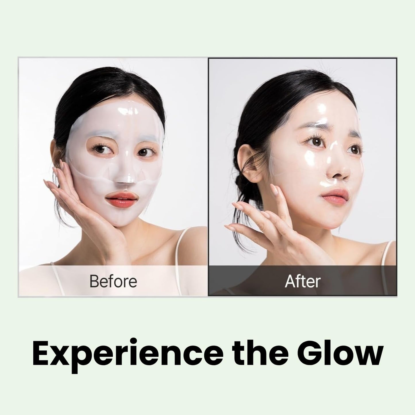 Oh My Pure VeganMucin Lifting Hydrogel Korean Face Mask 3 EA, Improves Skin Texture, Glowing Skin, Made in Korea