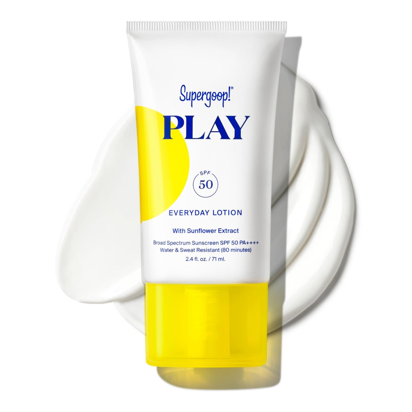 Supergoop! Everyday Play SPF 50 Lotion, 2.4 fl oz - Broad Spectrum Sunscreen for Sensitive Skin - Water & Sweat Resistant Body & Face Sunscreen - Athlete-Trusted, Great for Active Days