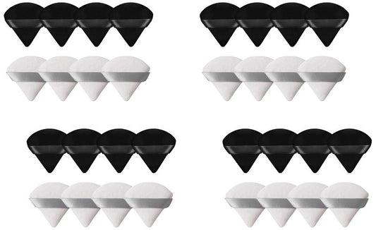 Triangle Makeup Puff Set - Soft Velour Foundation Blenders | 8 Pieces for Flawless Application