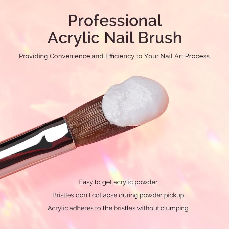 Kolinsky Acrylic Nail Brush Set - 31 Pcs Professional Nail Art Brushes | Precision Tools for Perfect Nails