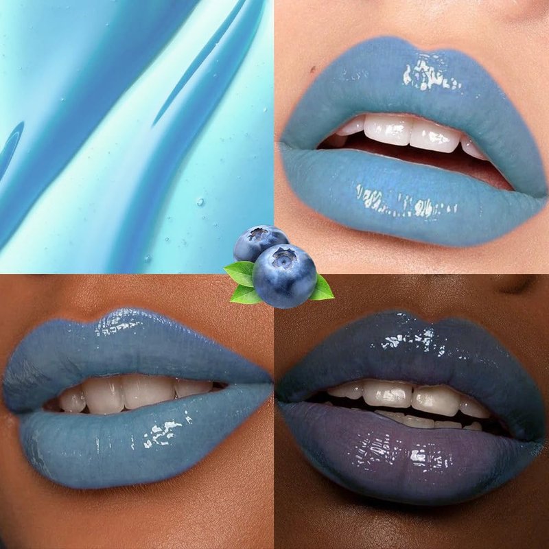 Blueberry Tinted Lip Balm - Nourishing Moisturizer for Dry Lips | Hydrating, Lightweight Gloss, 04#
