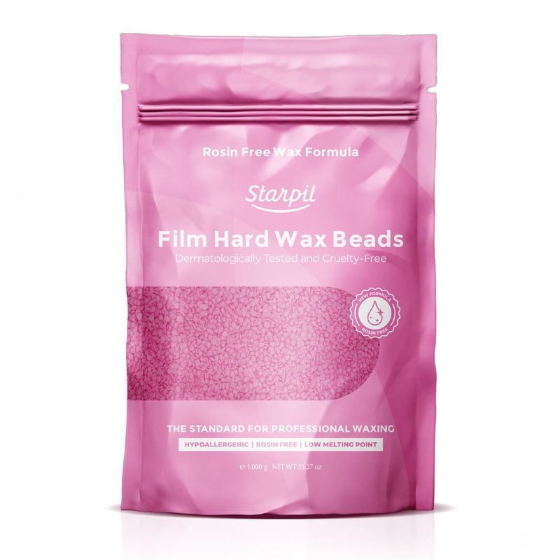 Starpil Wax | 1000g Pink Hypoallergenic Hard Wax Beads for Body Hair Removal - Stripless, Coarse Hair, Sensitive Skin
