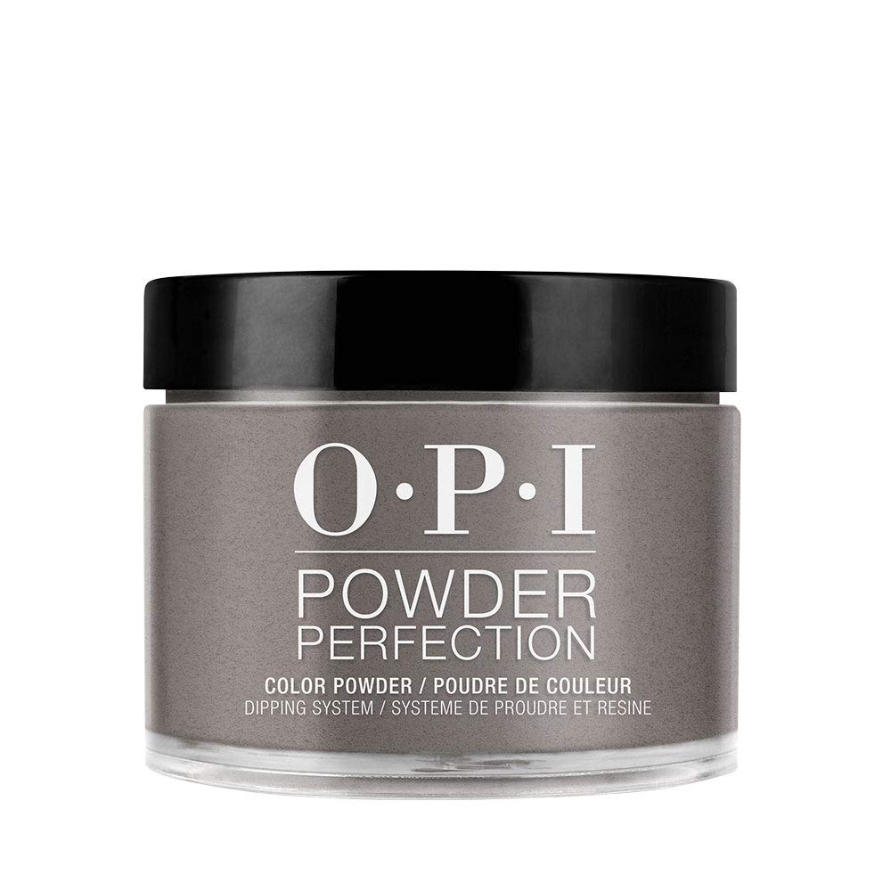 OPI Powder Perfection Suzi & the Arctic Fox Opaque Dark Gray Crème Nail Dipping Powder Acrylic Alternative