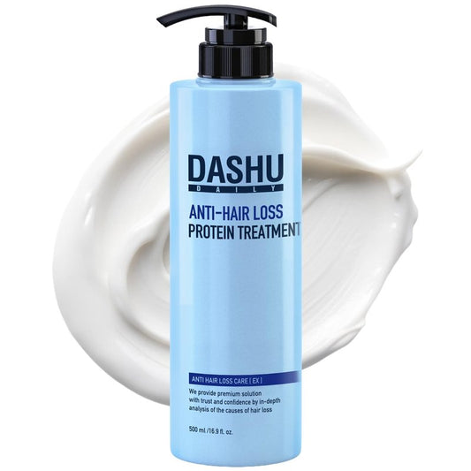 DASHU Daily Hair Protein for Hair Fall 16.9 fl oz | Hair Cream for Dry Damaged Hair | Hair Softener for Coarse Hair with Hydrolyzed Wheat Protein