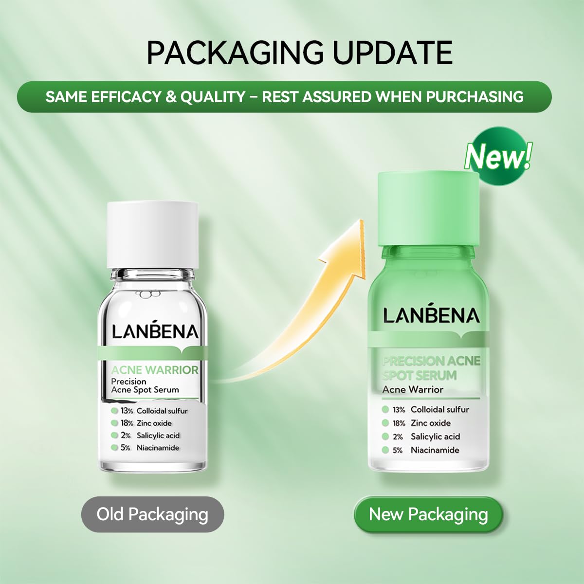 LANBENA Acne Spot Treatment Serum - Overnight Drying Lotion for Pimples & Blemishes | 1 Fl Oz