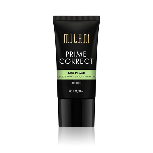 Milani Prime Correct Face Primer - Corrects Redness + Pore-Minimizing (0.85 Fl. Oz.) Vegan, Cruelty-Free Face Makeup Primer to Color Correct Skin & Reduce Appearance of Pores
