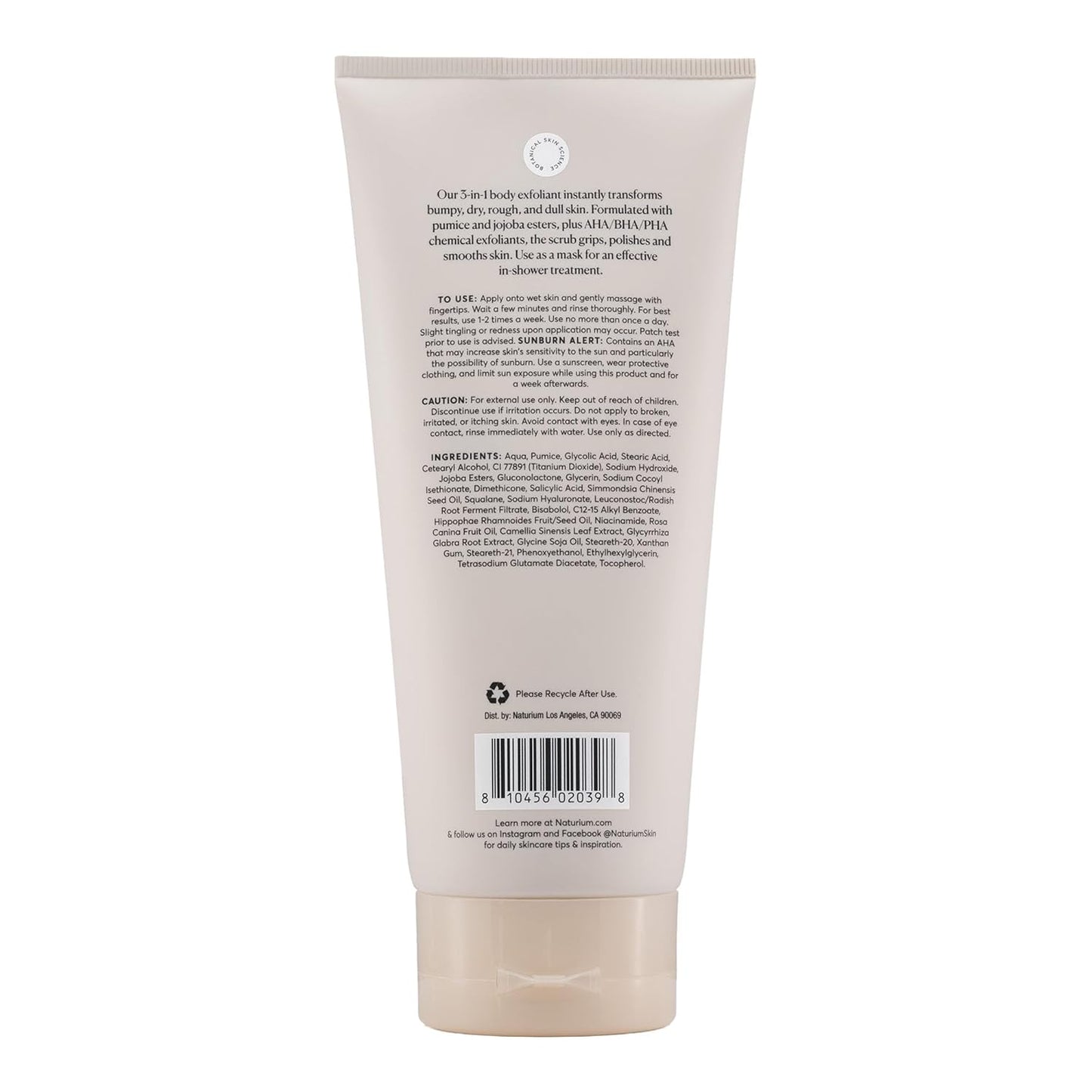 Naturium KP Body Scrub - Exfoliating Mask for Keratosis Pilaris | 8 oz Bump Eraser