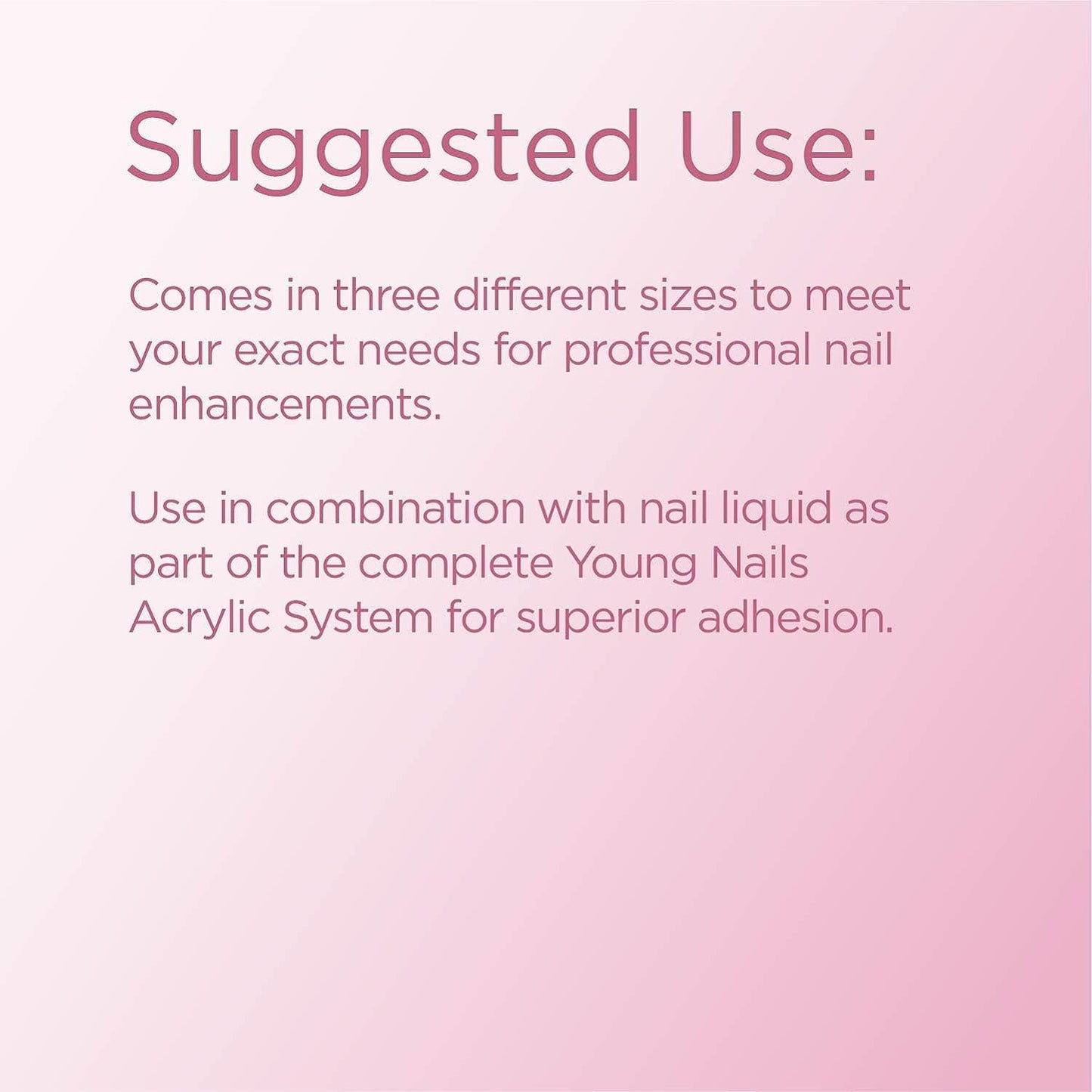 Young Nails Acrylic Cover Powder - Self-Leveling Acrylic Nail Powder, Clear Nude Pink White Acrylic Powder for Nail Extenstion, Professional Grade, Superior Adhesion, Color - Flamingo, 660g