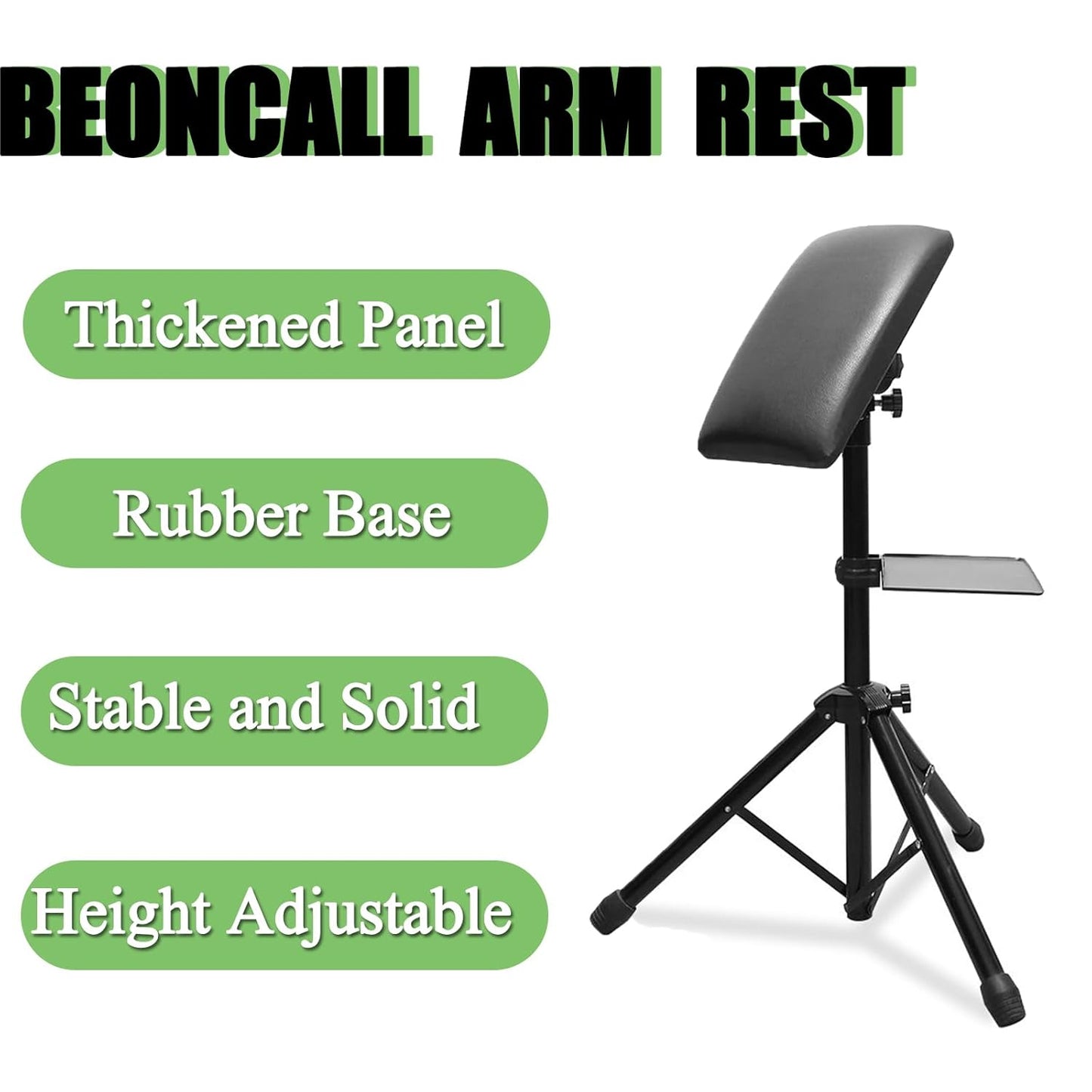 Tattoo Arm Rest & Legrest Stand - 360° Adjustable Design | Foldable Leather Pad with Thick Sponge for Tattoo Artists