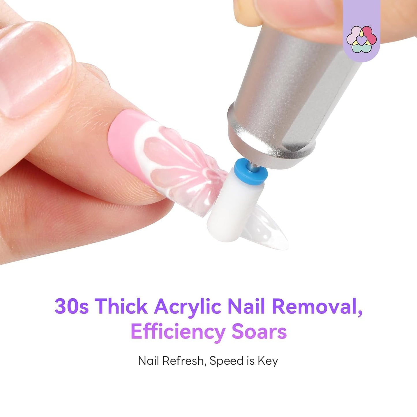 SAVILAND Professional Nail Drill - 40000 RPM Electric Nail File Kit with Ceramic Bits | Perfect for Acrylic Gel Manicure