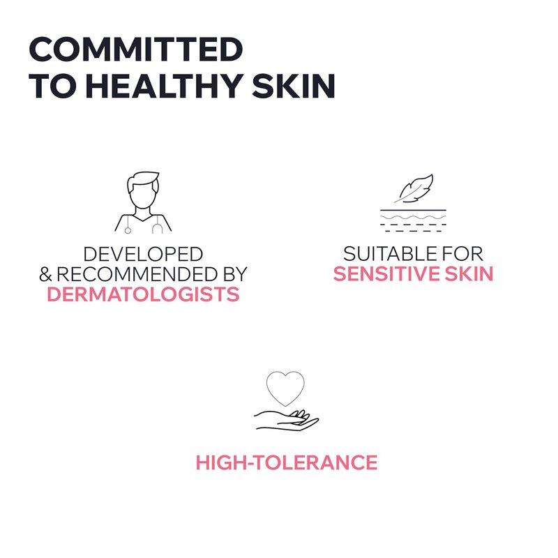 Uriage Dermo-Cleansing Fluid - Face Cleanser with Calendula, Rose & Apricot Oil | Paraben-Free, 250 mL / 8.45 oz