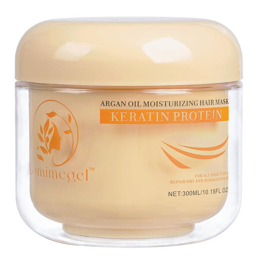 Aomimegel Collagen Hair Mask,Deep Repair Conditioning Argan Oil Hair Mask for Damaged Hair Treatment, Deep Conditioner Hydrating Hair Masque for All Hair Types 10.15 oz 300ml