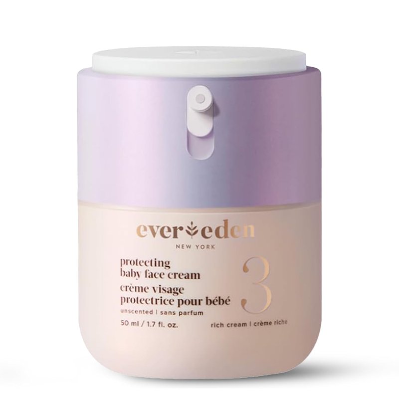 Evereden Baby Face Cream - Rich Moisturizer for Ultra-Dry Skin | 1.7 fl. oz. - Squalane & Ceramide - Vegan & Fragrance-Free