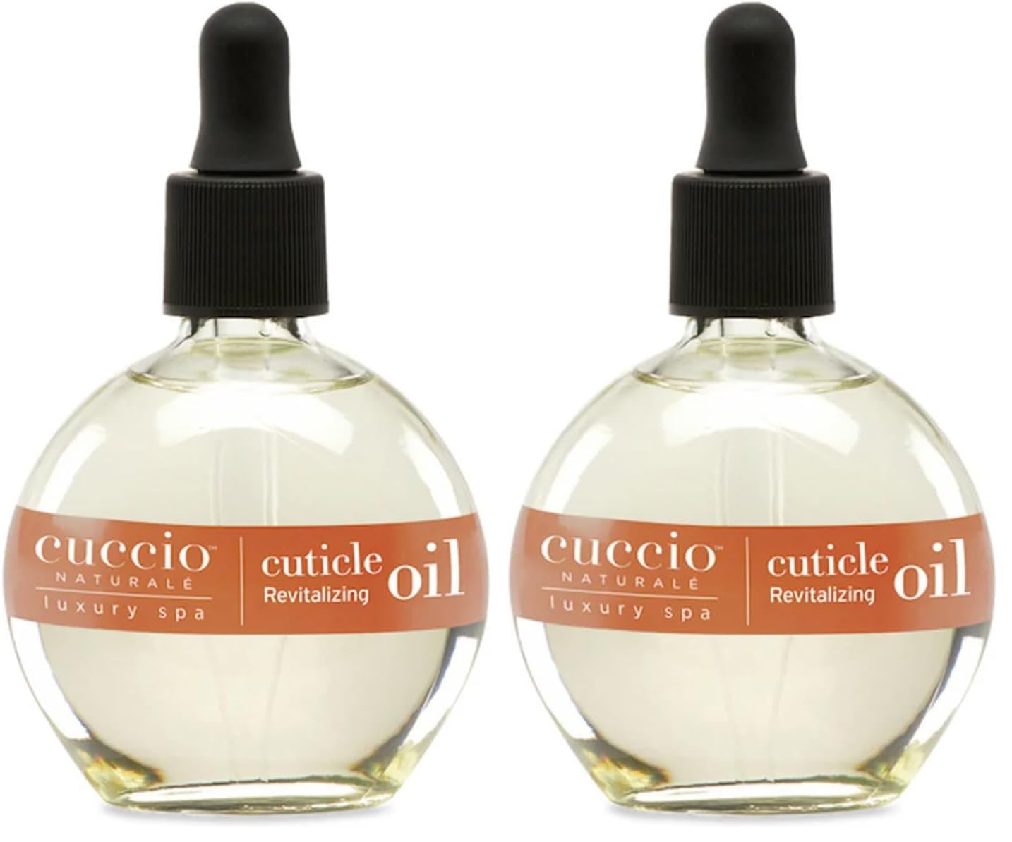 Cuccio Naturale Revitalizing Hydrating Cuticle Oil - Repair Damaged Skin & Nails - Vanilla Bean & Sugar - 2.5 Oz (Pack of 2)