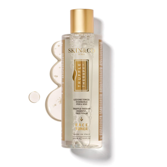 SKIN&CO Truffle Therapy Essential Face Toner with Niacinamide & AHA, Pore Minimizing for Oily, Dry & Sensitive Skin Types, Alcohol-Free Moisturizing Formula, 6.8 FL OZ, Made in Italy