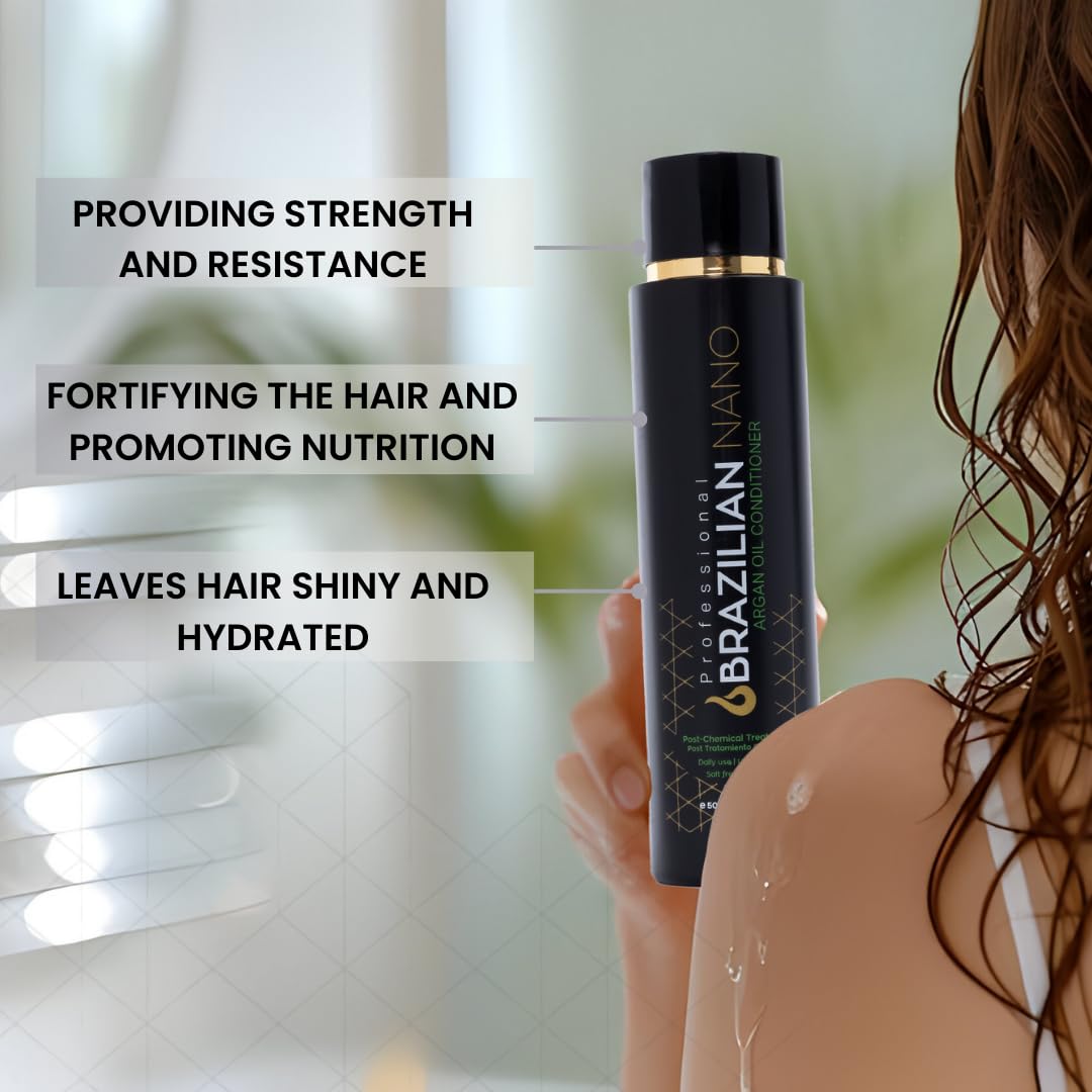 Moisturizing Conditioner for Damaged Hair - Argan Oil Hydrating Formula | 16.9 Fl Oz, No Sulfates or Parabens