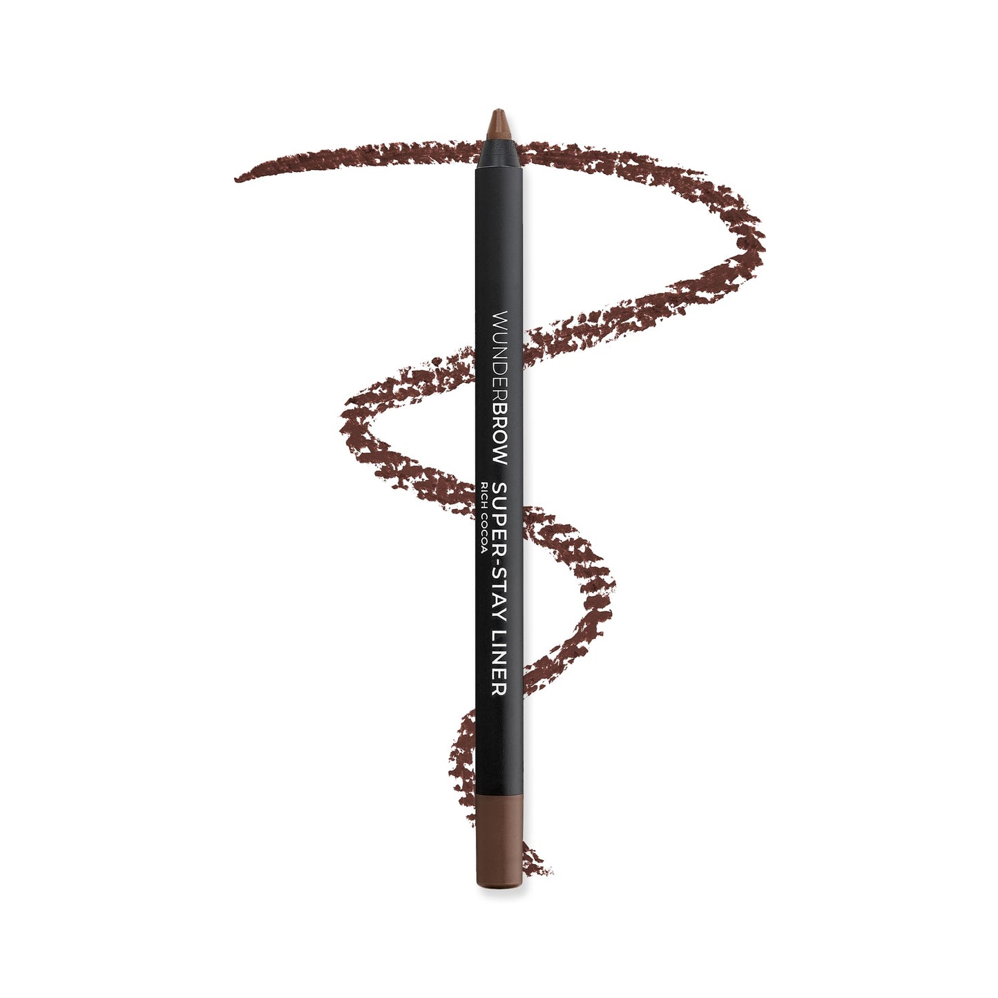 Wunderbrow Super Stay Eyeliner Pencil, Waterproof and Smudge-Proof, Shade: Rich Cocoa