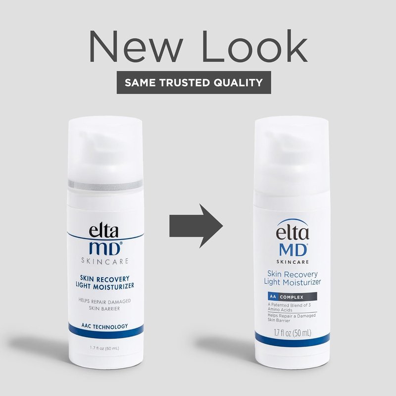 EltaMD Skin Recovery Moisturizer - Oil-Free Hydrating Cream for Dry & Acne-Prone Skin | 1.7 oz Pump