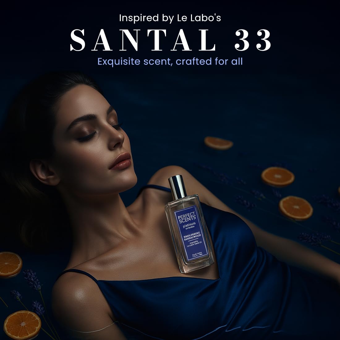 Perfect Scents Fragrances | Inspired by Le Labo’s Santal 33 | Platinum Collection | Smoldering Sandalwood | Unisex Eau de Parfum | Vegan, Paraben & Phthalate Free | Never Tested on Animals | 3.4 Fl Oz