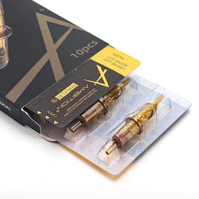 Ambition Glory Tattoo Cartridges 9RL Bugpin Needles - 0.3mm Round Liner for Rotary Machines | 50 Pack
