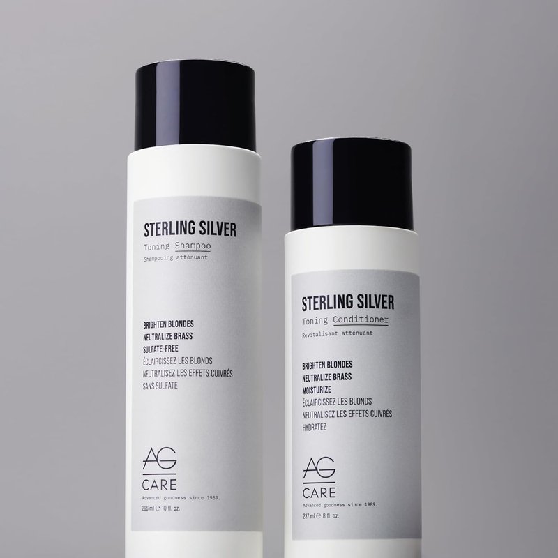 AG Care Sterling Silver Toning Shampoo - Brightens Blonde & Gray Hair