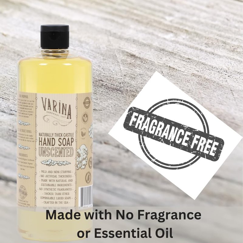 Varina Liquid Organic Castile Soap Unscented - 32oz