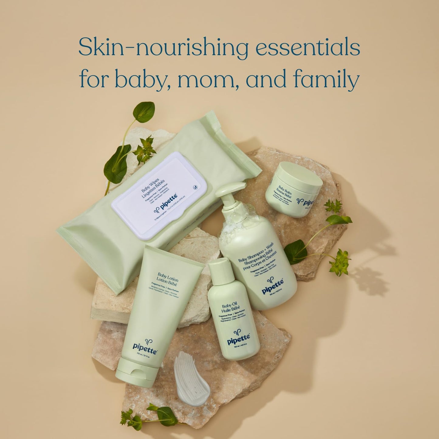 Pipette Mineral Sunscreen - SPF 50 Broad Spectrum Baby Sunblock with Non-Nano Zinc, UVB/UVA Non-Toxic Sun Protection for Kids & Sensitive Skin