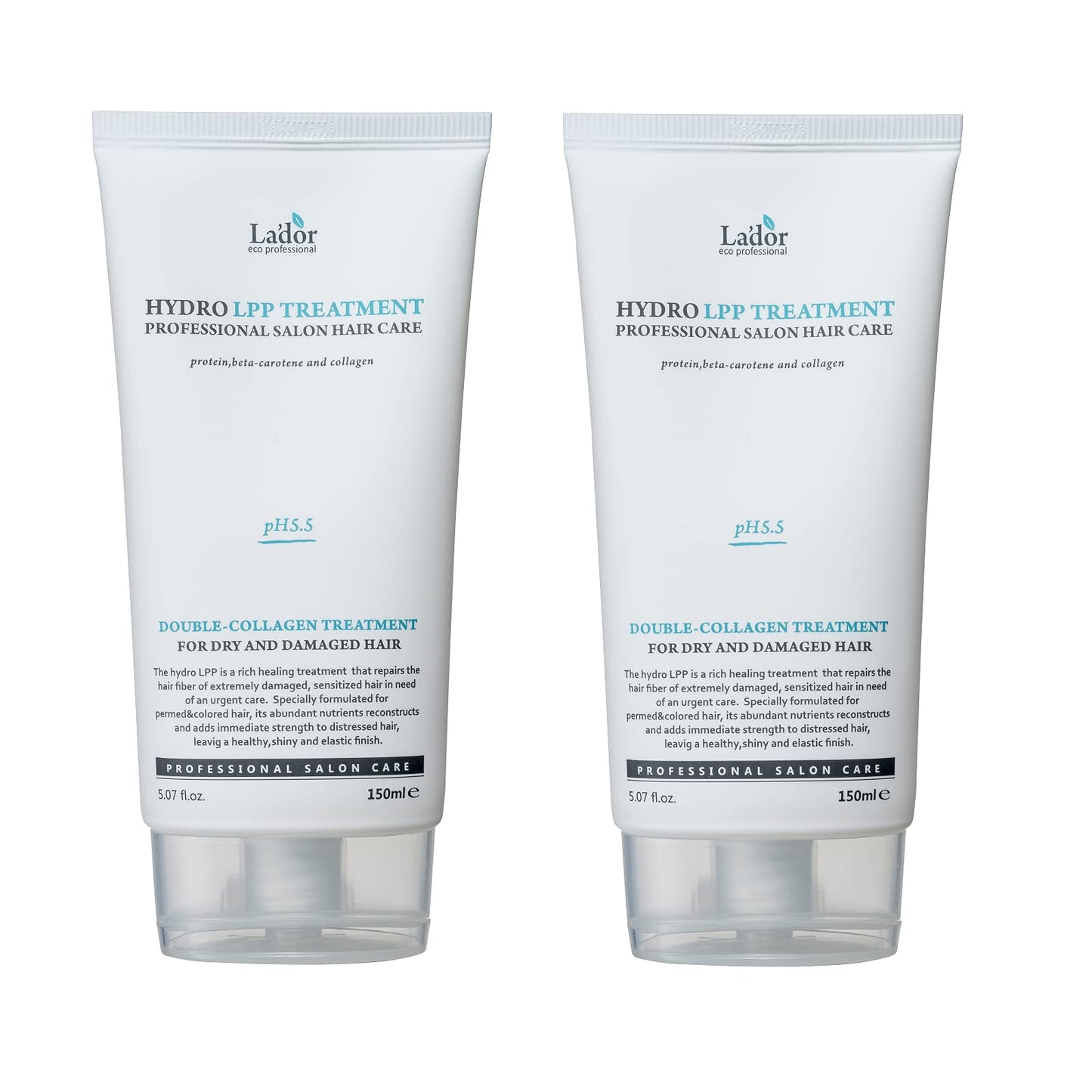 LA'DOR LADOR Hydro LPP Keratin Hair Treatment - Anti Frizz Conditioner Mask for Dry, Damaged, Color Treated, Gray Hair - Hydrolyzed Collagen (1. 17.9 Fl Oz)