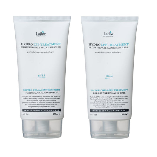 LA'DOR LADOR Hydro LPP Keratin Hair Treatment - Anti Frizz Conditioner Mask for Dry, Damaged, Color Treated, Gray Hair - Hydrolyzed Collagen (1. 17.9 Fl Oz)