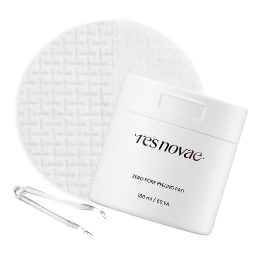res novae Peeling Toner Pad – 60 Pads – Blackhead & Whitehead Removal, Pore Minimizing, Oil Control, Gentle PHA Exfoliation for Sensitive Skin
