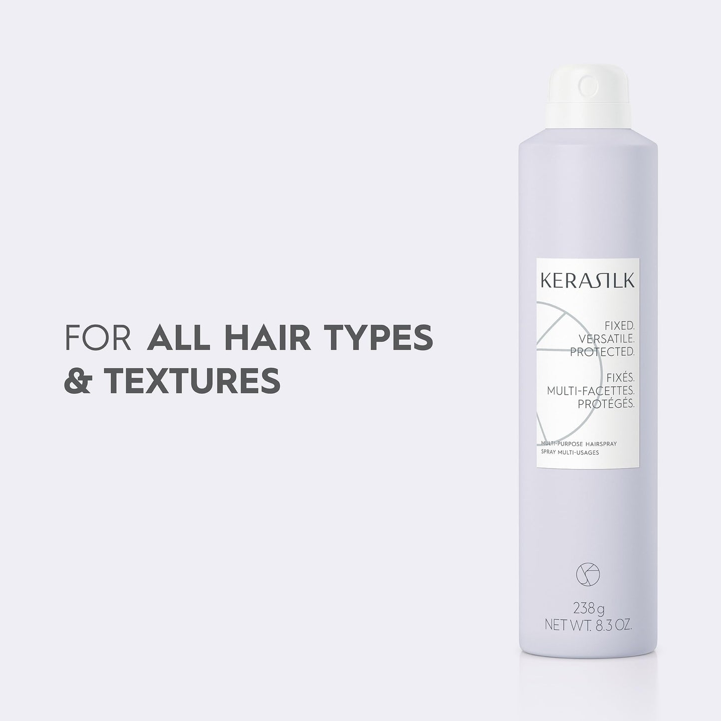 KERASILK Texturizing Finishing Spray | Flexible Hold | Creates Natural Texture, Volume & Body | Anti Humidity Effect | With Heat Protection | 75ml