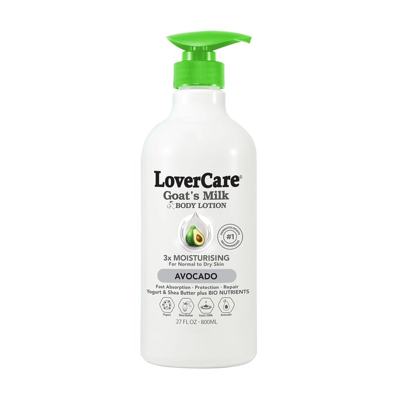 Goat Milk Body Lotion for Dry Skin - Nourishing Avocado Formula | 27 fl oz (800ml)