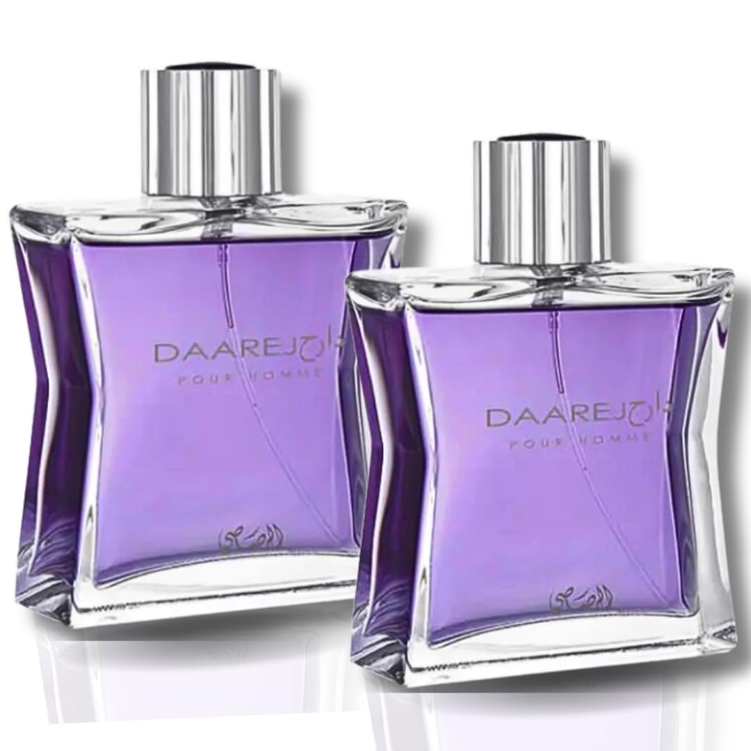 Rasasi Daarej Pour Homme Eau De Parfum Spray - 3.4 Oz | Long-Lasting Fragrance for Men