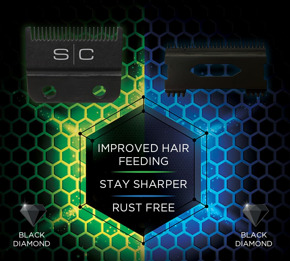 StyleCraft Replacement Fixed Black Diamond DLC Taper with DLC Shallow Tooth 2.0