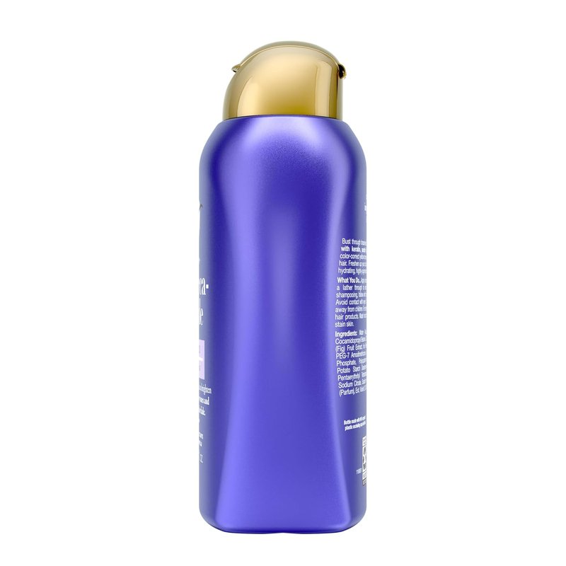 OGX Color Care Purple Shampoo - Highly Pigmented Toning for Blonde & Silver Hair | 13 fl. oz