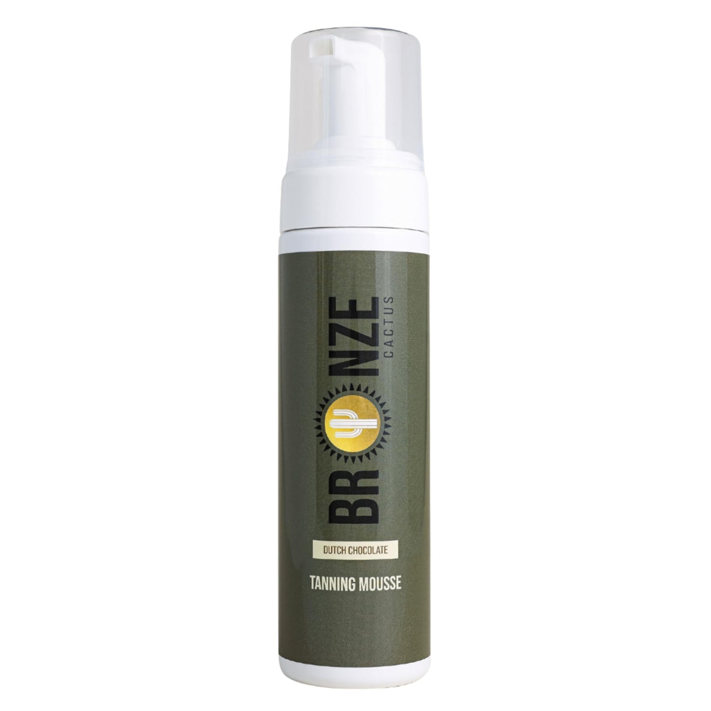 Bronze Cactus Dutch Chocolate Deluxe Self Tanner Mousse – | Violet Base to Neutralize Orange Undertones | Natural Rich Brown Tan | Vegan & Cruelty-Free | Fast Dry | Hydrating with Hyaluronic Acid