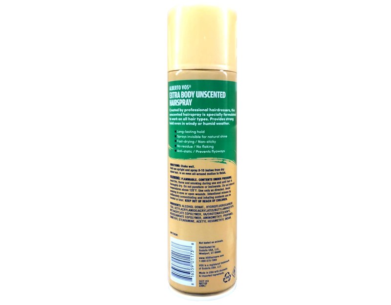 VO5 Crystal Clear Hairspray, Unscented 8.5 oz (Pack of 6)