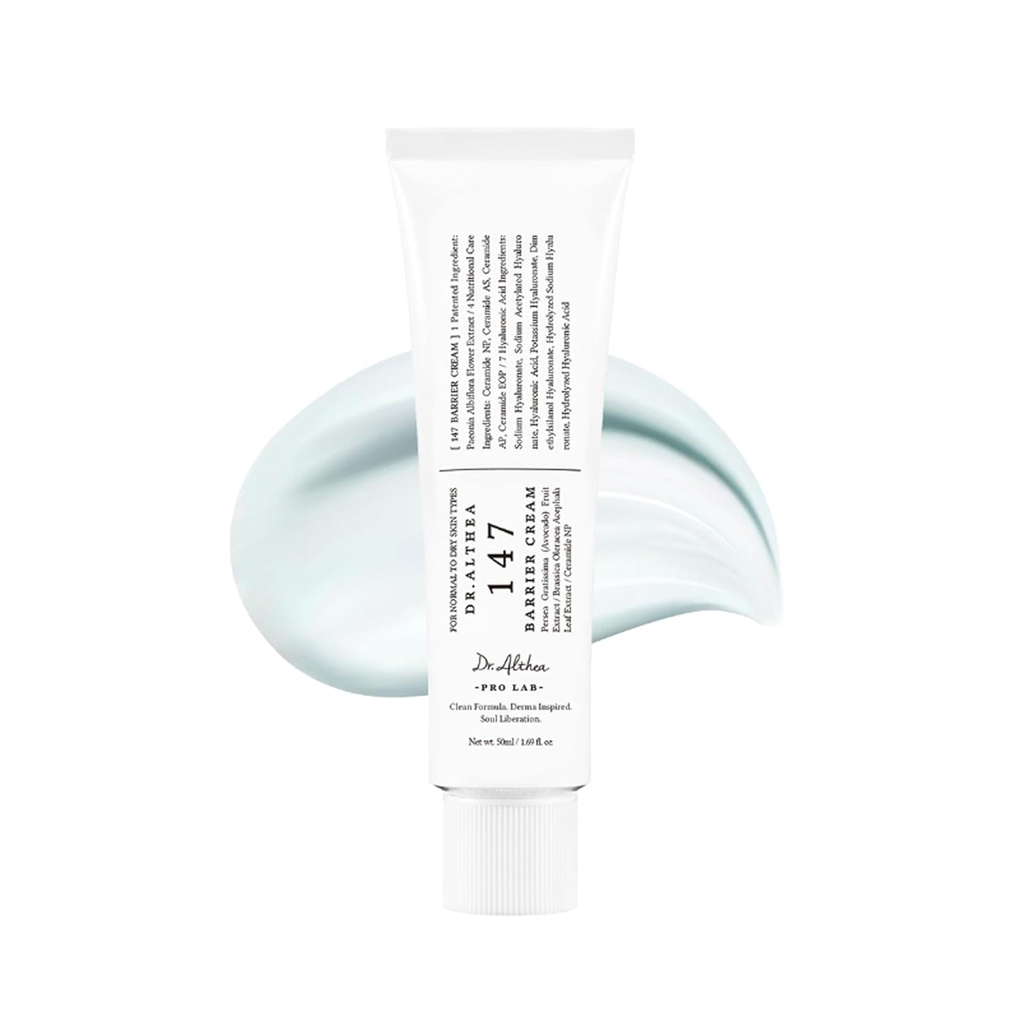 Dr.Althea Barrier Cream - Daily Hydrating Skin Care with Hyaluronic Acid & Ceramides | 1.69 Fl Oz