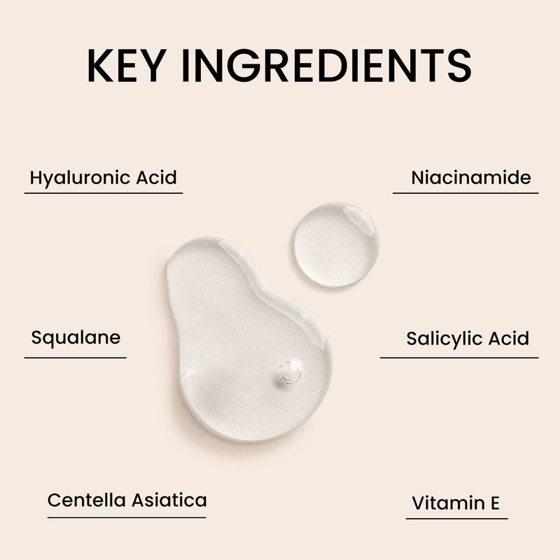 Pure Niacinamide Serum for Face with Salicylic Acid & Squalane - Anti Aging (Vitamin B3) Niacinamide Serum for Hyperpigmentation, Dark Spots, Clogged Pores & Dull and Dehydrated Skin - 1 Fl Oz